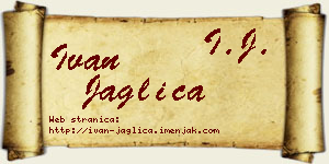 Ivan Jaglica vizit kartica